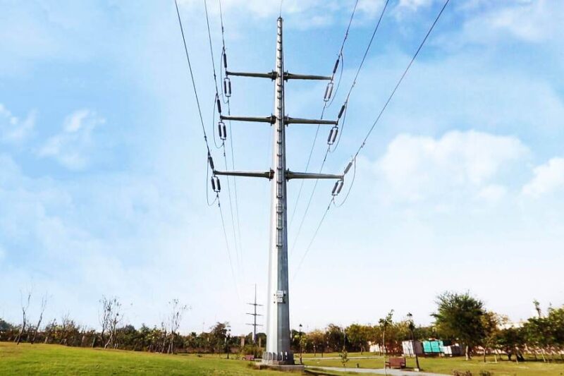 Bajaj Steel Pole Transmission Tower | T&D India